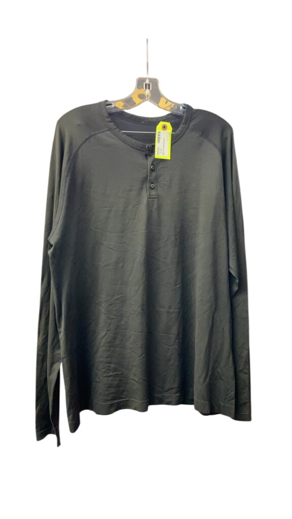 Lululemon Men's Longsleeve Henley Shirt - Black - XXL - image 1