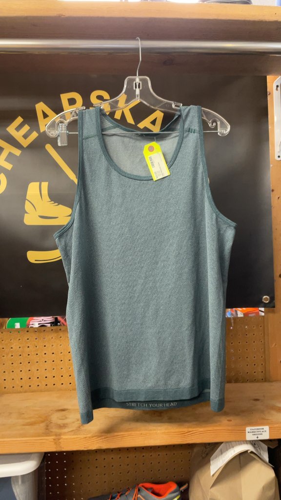 Lululemon Men's Metal Vent Tech Tank Top - Green - Size Medium