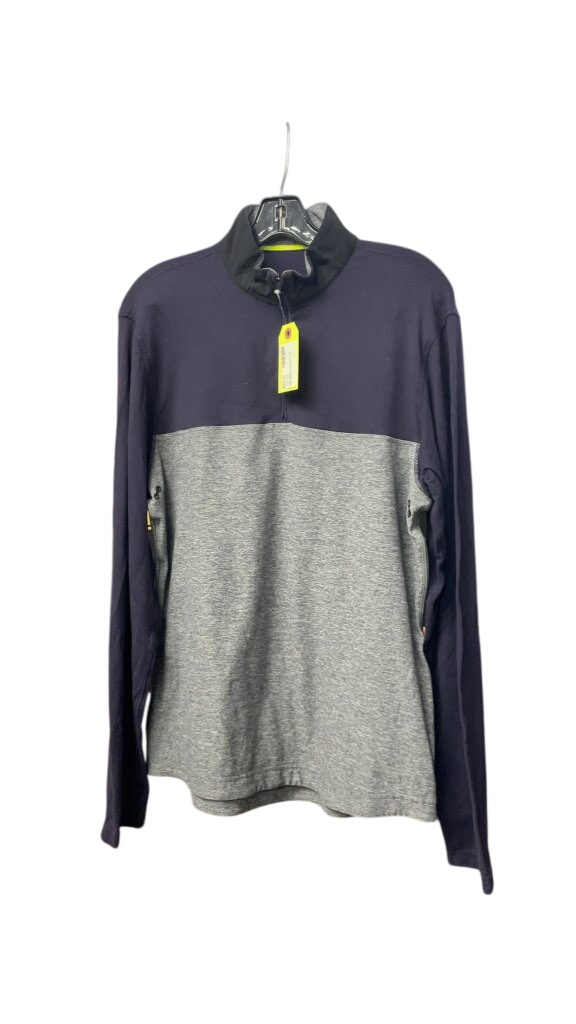 Lululemon Men's Quarter-Zip Pullover - Purple/Grey - Size Medium