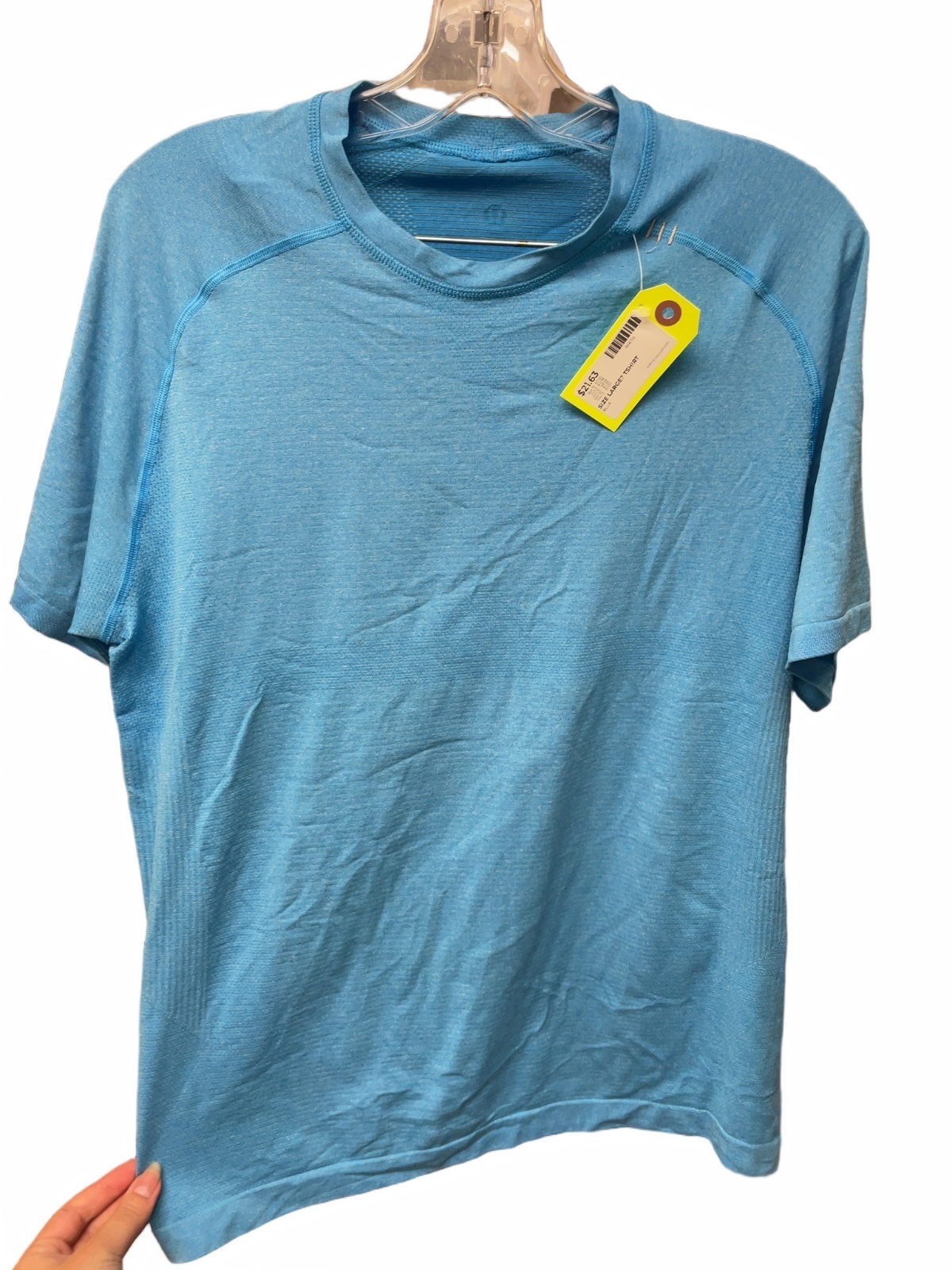 Lululemon Metal Vent Tech Size Large Blue T-Shirt - image 1