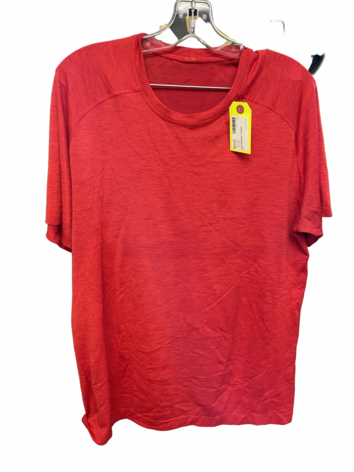 Lululemon Metal Vent Tech Size Medium Red T-Shirt - image 1