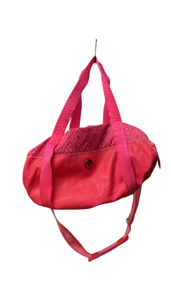 Lululemon Pink Geometric Pattern Duffle Bag
