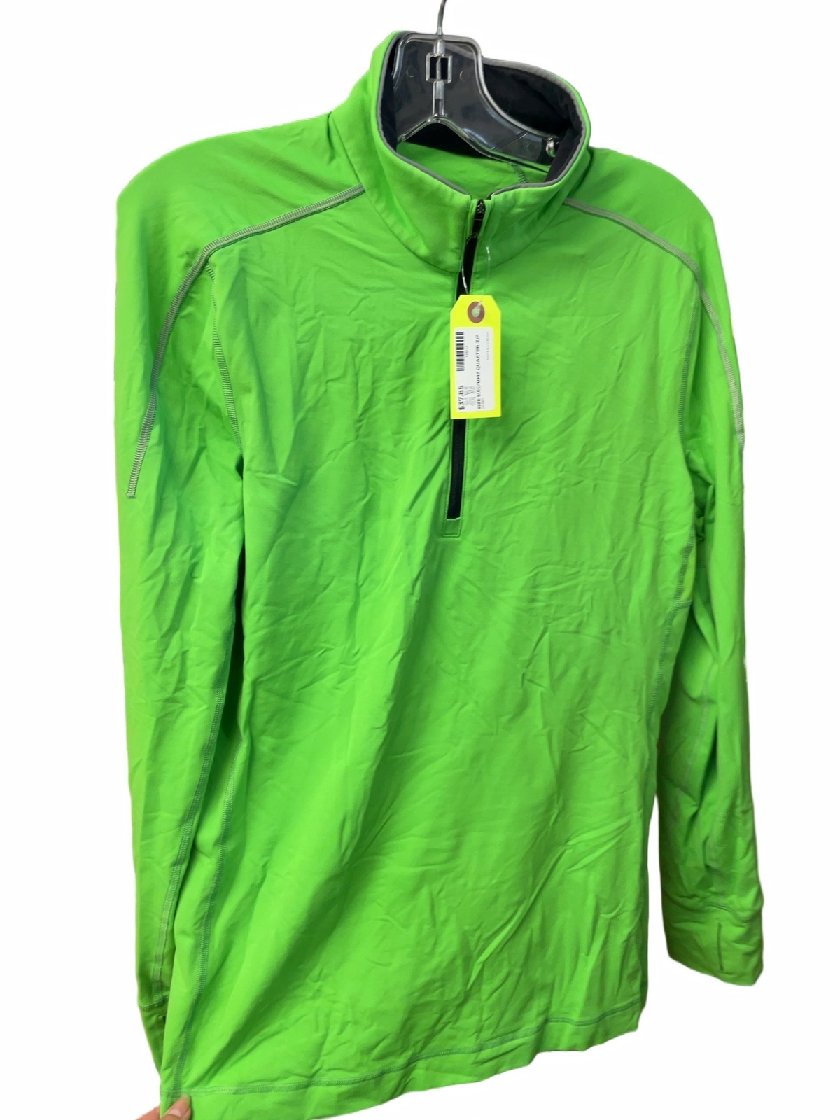 Lululemon Quarter-Zip Medium Green Men's Top - image 1