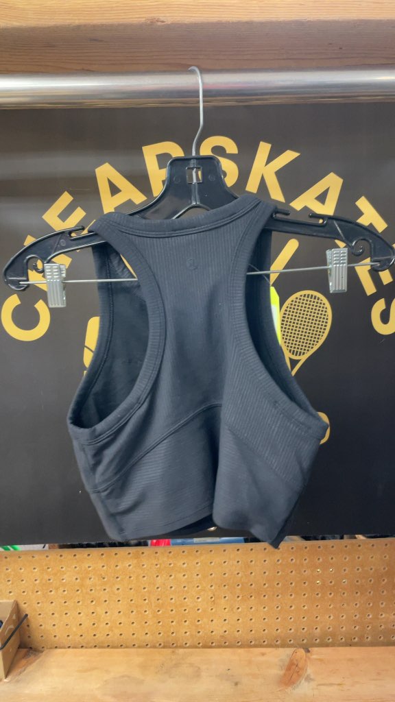 Lululemon Ribbed Racerback Sports Bra - Black - Size 4