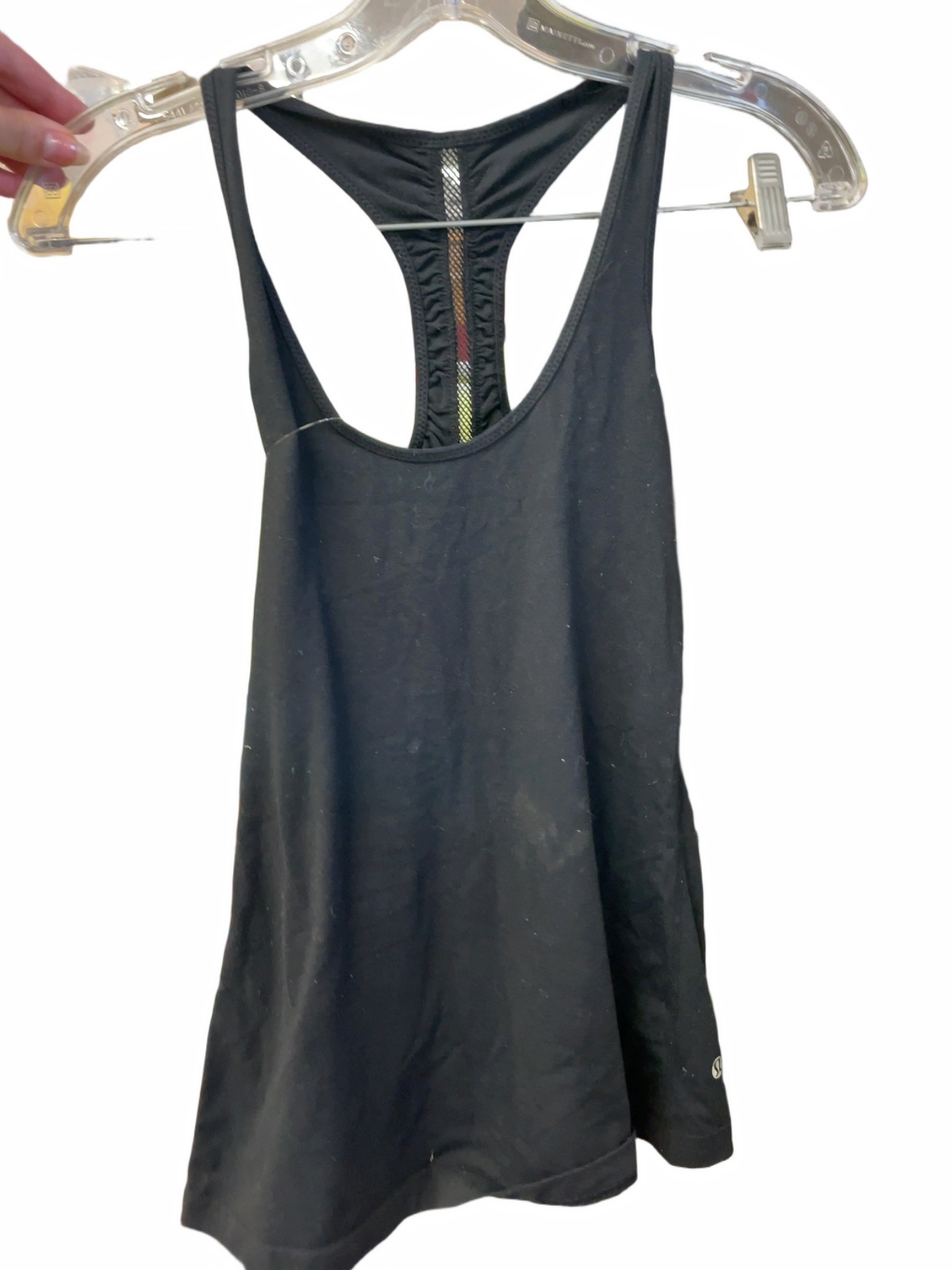 Lululemon Ruched Racerback Tank Size 6 Black - image 1