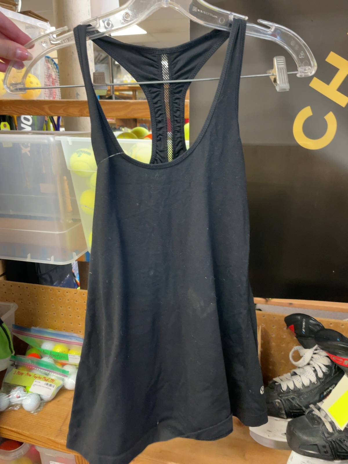 Lululemon Ruched Racerback Tank Size 6 Black