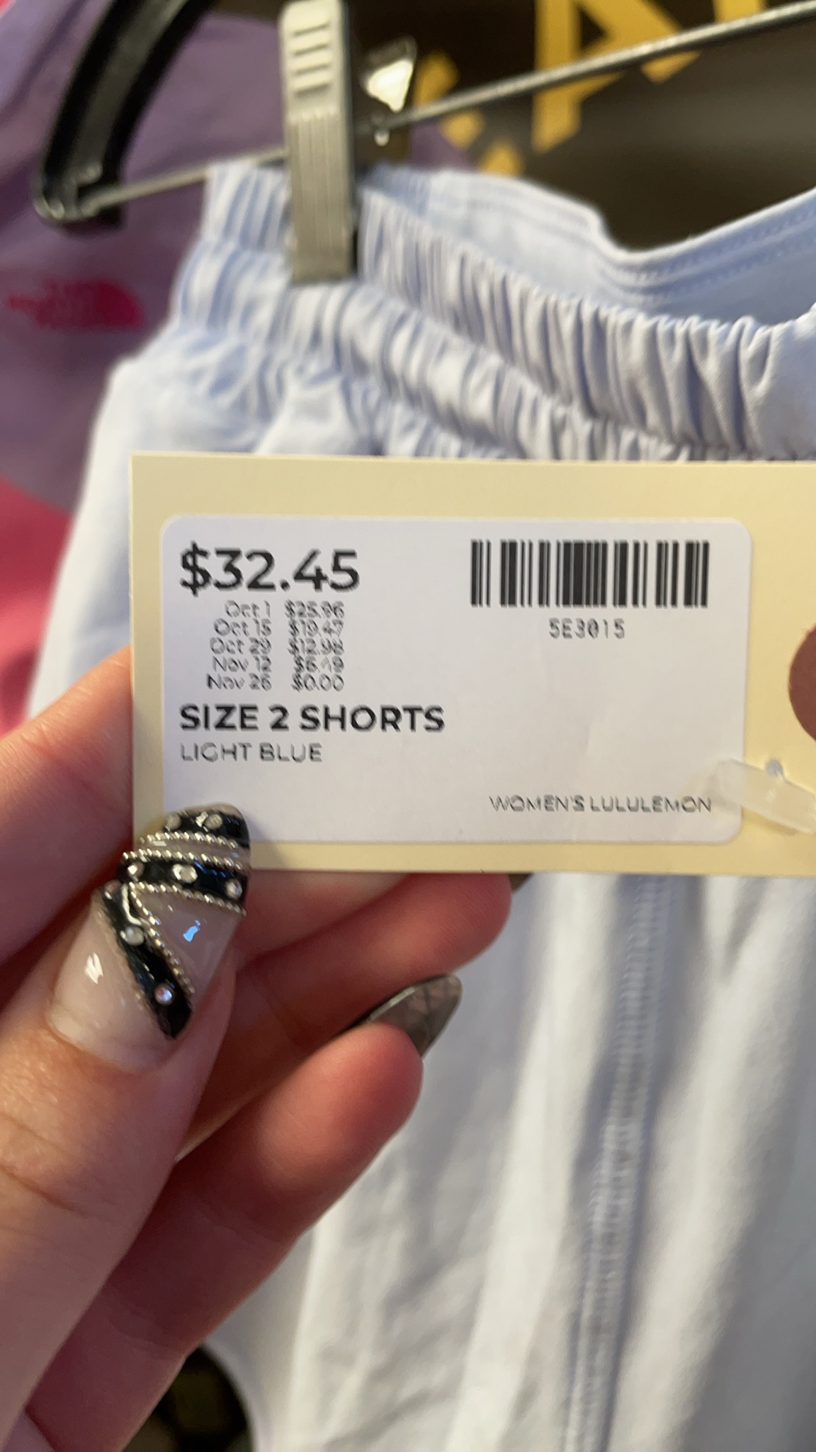 Lululemon Shorts Size 2 Light Blue