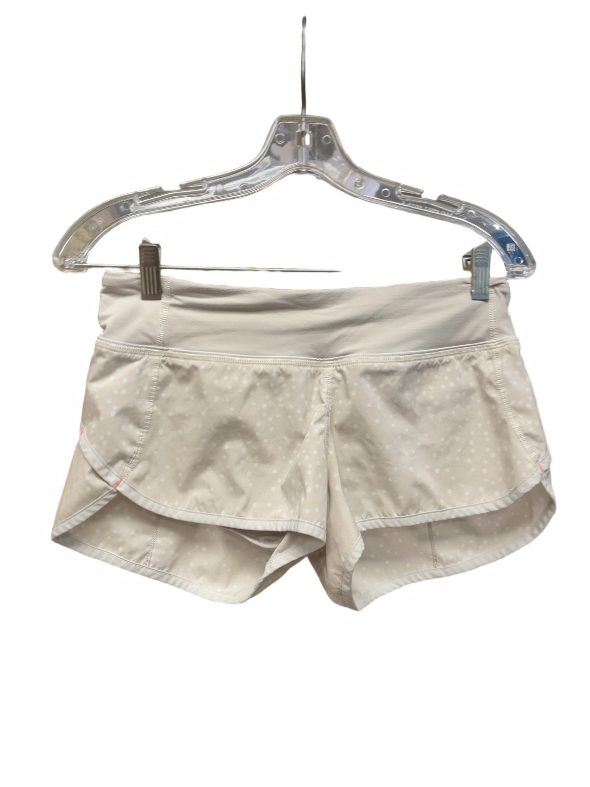 Lululemon Speed Up Short Size 4 White Polka Dot - image 1