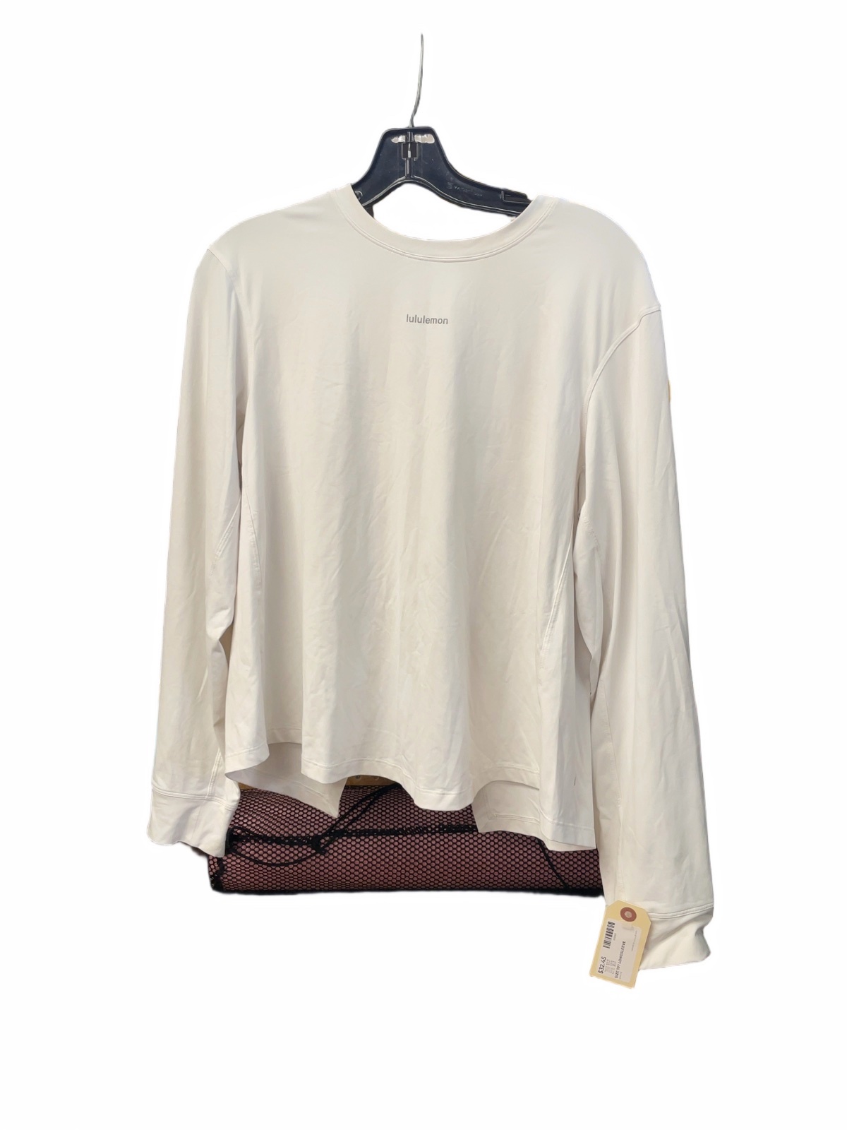 Lululemon Split Back Long Sleeve Size 10 White - image 1