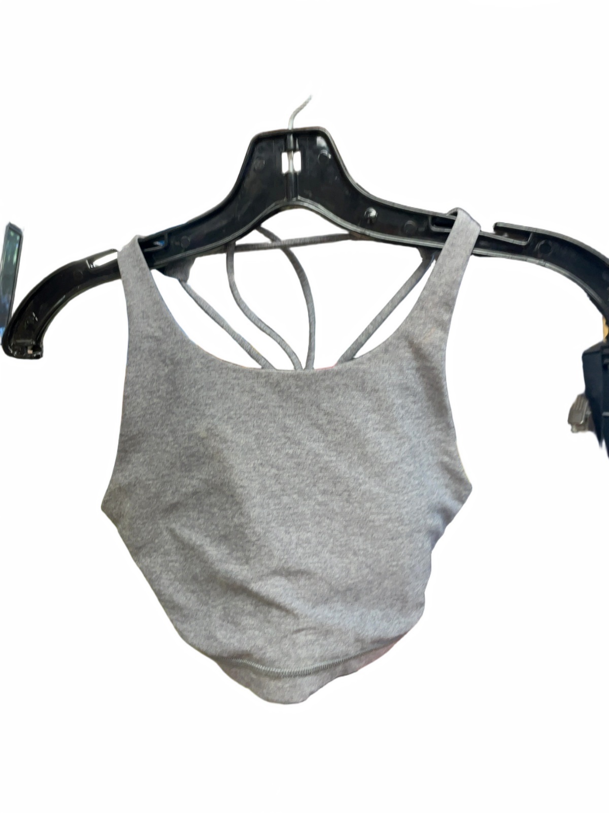 Lululemon Strappy Back Sports Bra Size 4 Grey - image 1