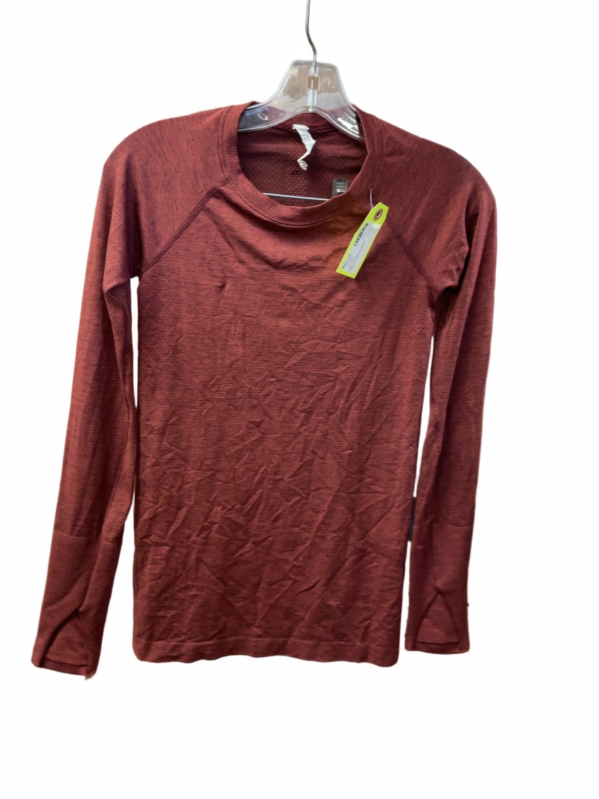 Lululemon Swiftly Tech Size 4 Maroon Long Sleeve Shirt - image 1