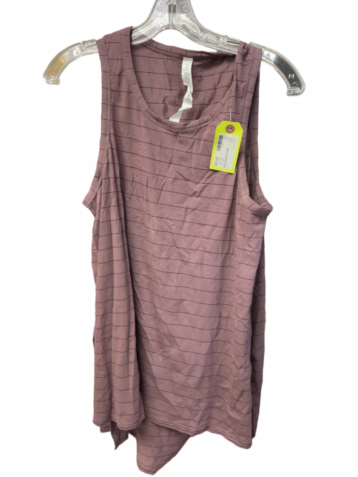 Lululemon Tank Size M Purple Striped - image 1