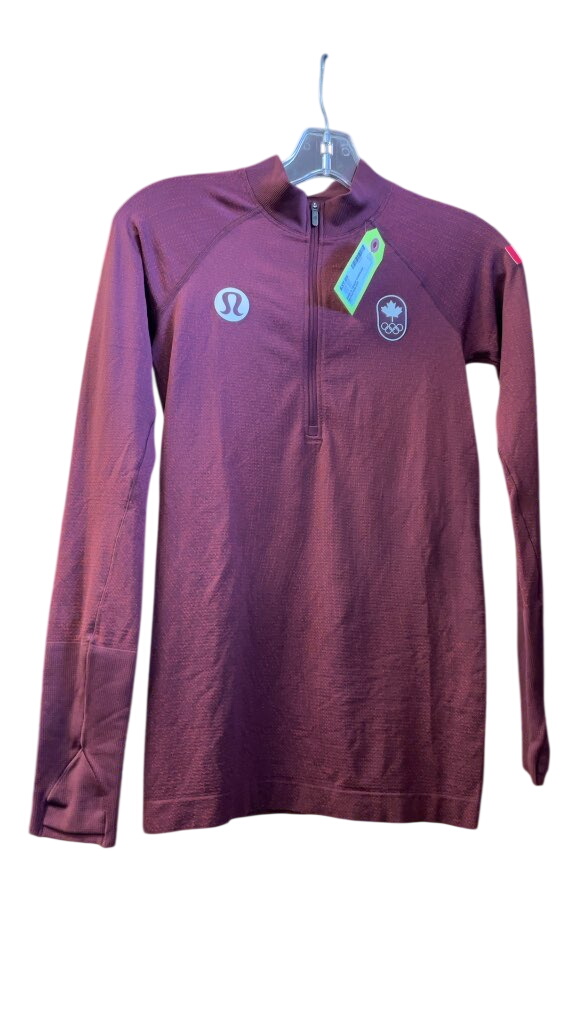 Lululemon Team Canada Olympic Quarter Zip - Red - Size 4
