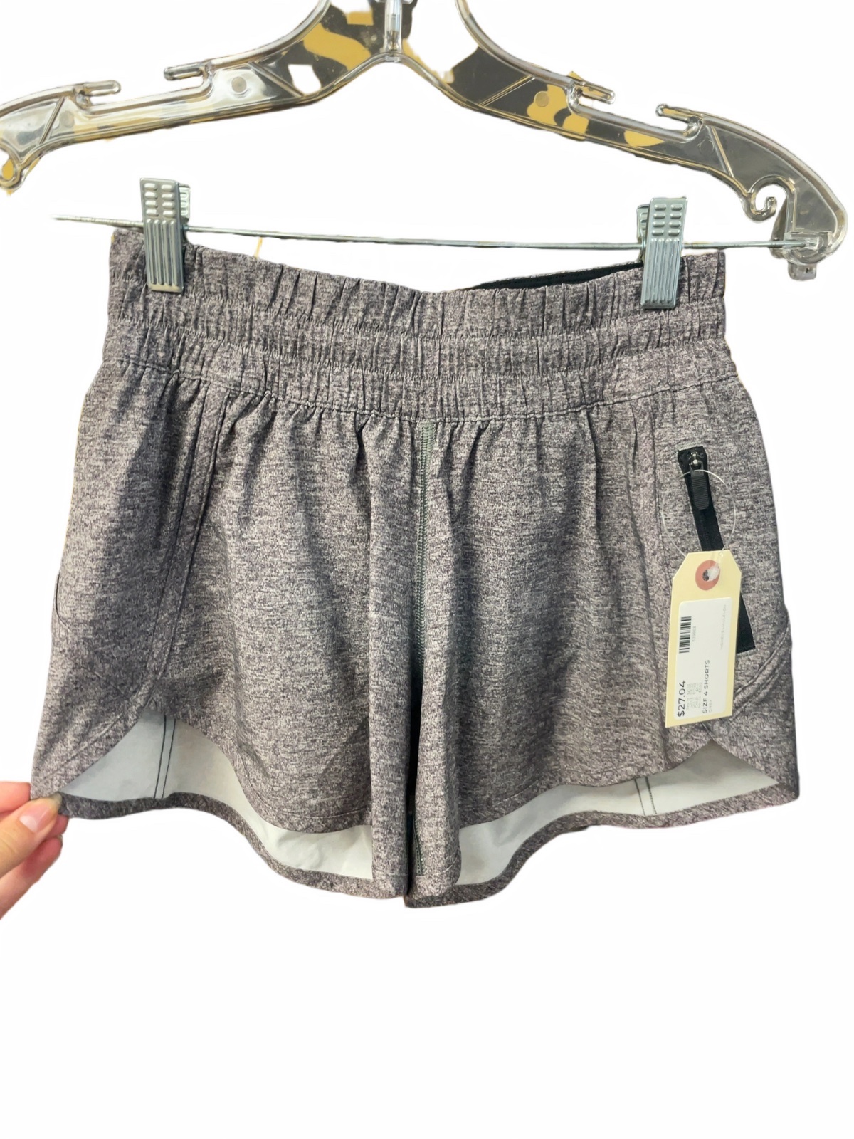 Lululemon Track That Short Size 4 Grey - image 1