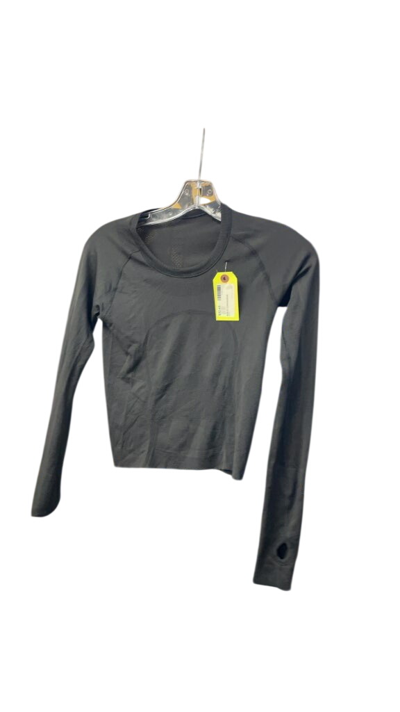 Lululemon Women's Black Long Sleeve Athletic Top - Size 2