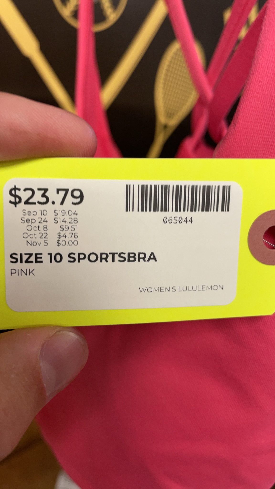 Lululemon Women's Energy Bra - Pink - Size 10