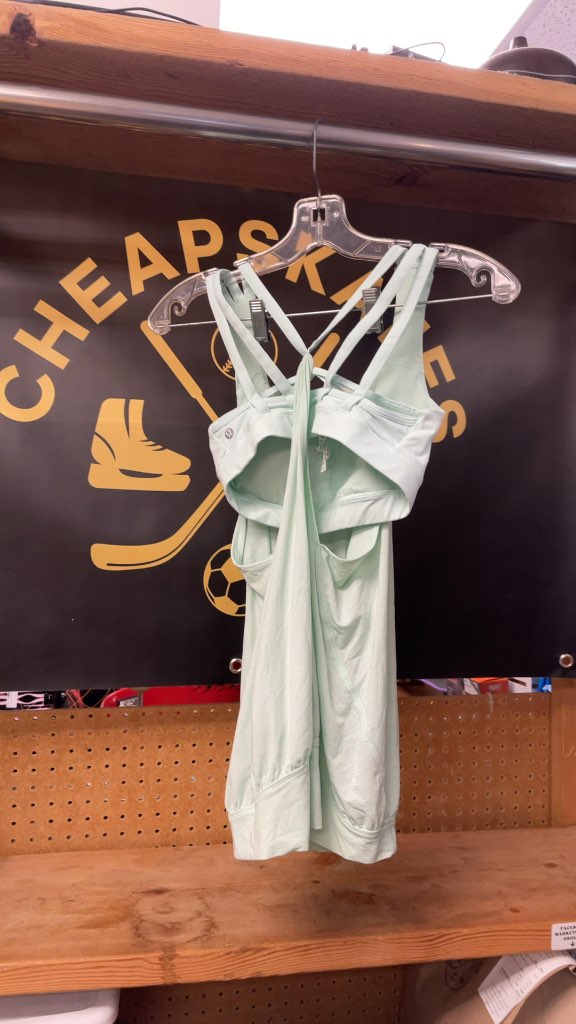 Lululemon Women's Light Blue Strappy Back Tank Top - Size 4