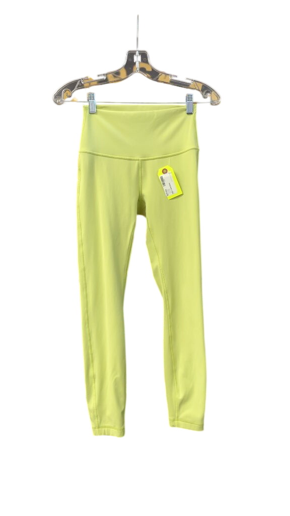 Lululemon Women's Lime Green Leggings Size 4 - image 1