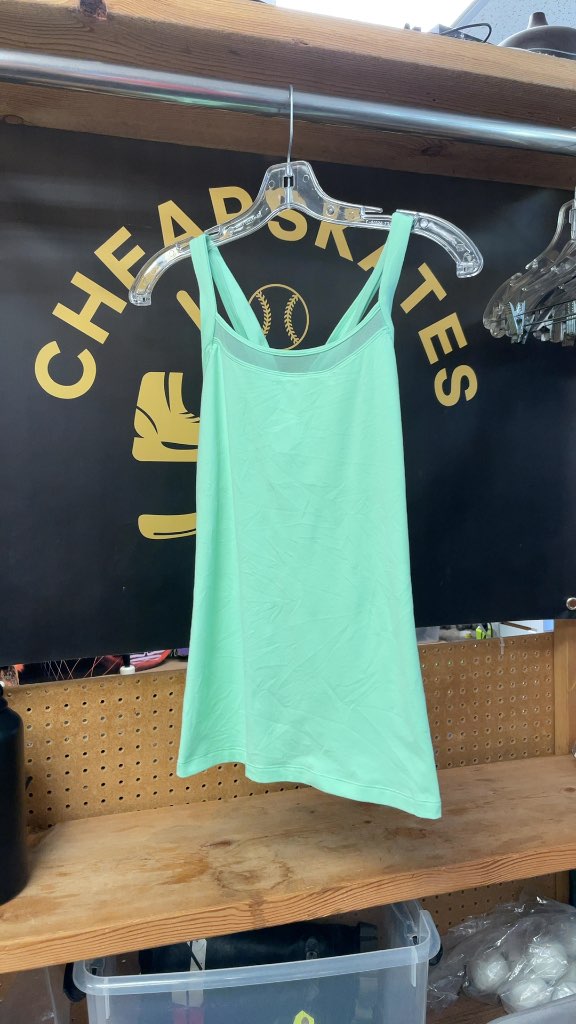 Lululemon Women's Mint Green Tank Top - Size 4