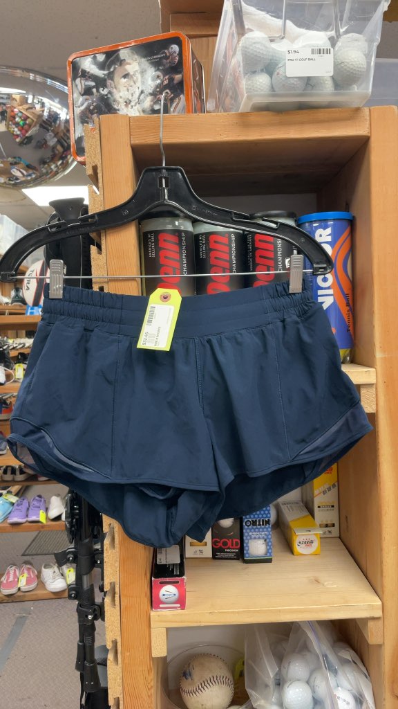 Lululemon Women's Navy Athletic Shorts - Size 8