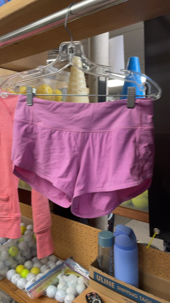 Lululemon Women's Pink Athletic Shorts - Size 4