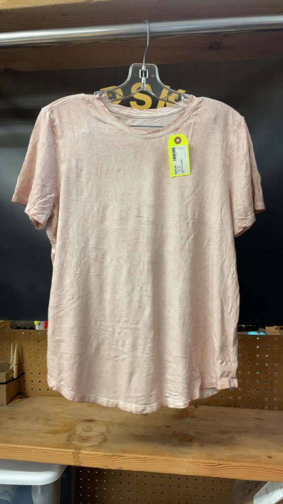 Lululemon Women's Pink T-Shirt - Size 12