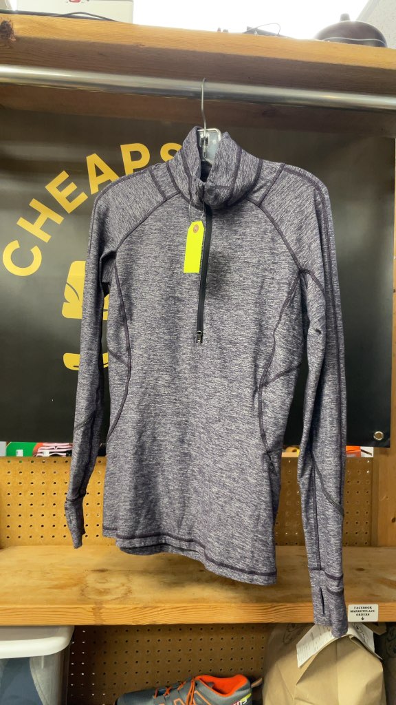 Lululemon Women's Purple Quarter-Zip Pullover - Size 8