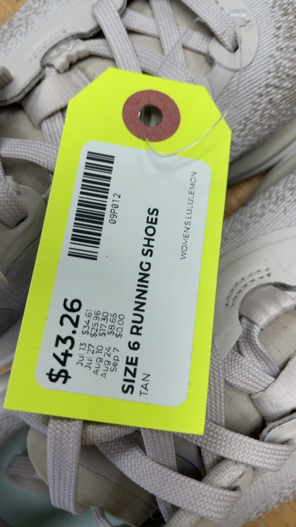 Lululemon Women's Running Shoes - Tan - Size 6
