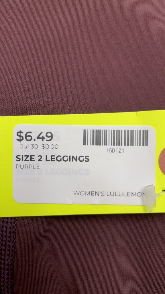 Lululemon Women's Size 2 Purple Leggings
