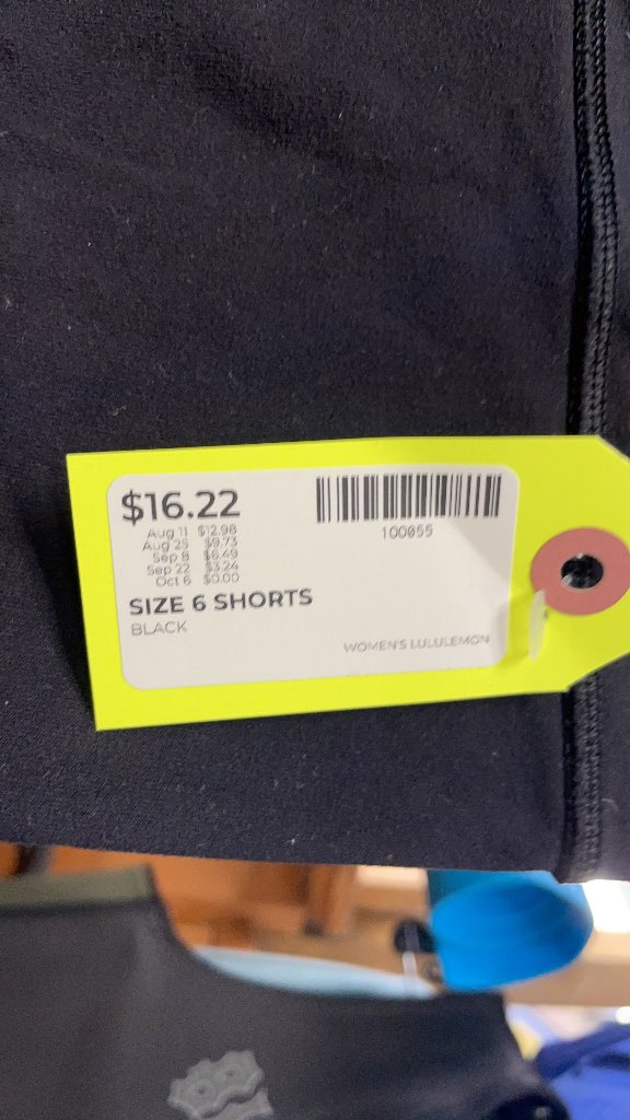 Lululemon Women's Size 6 Black Athletic Shorts