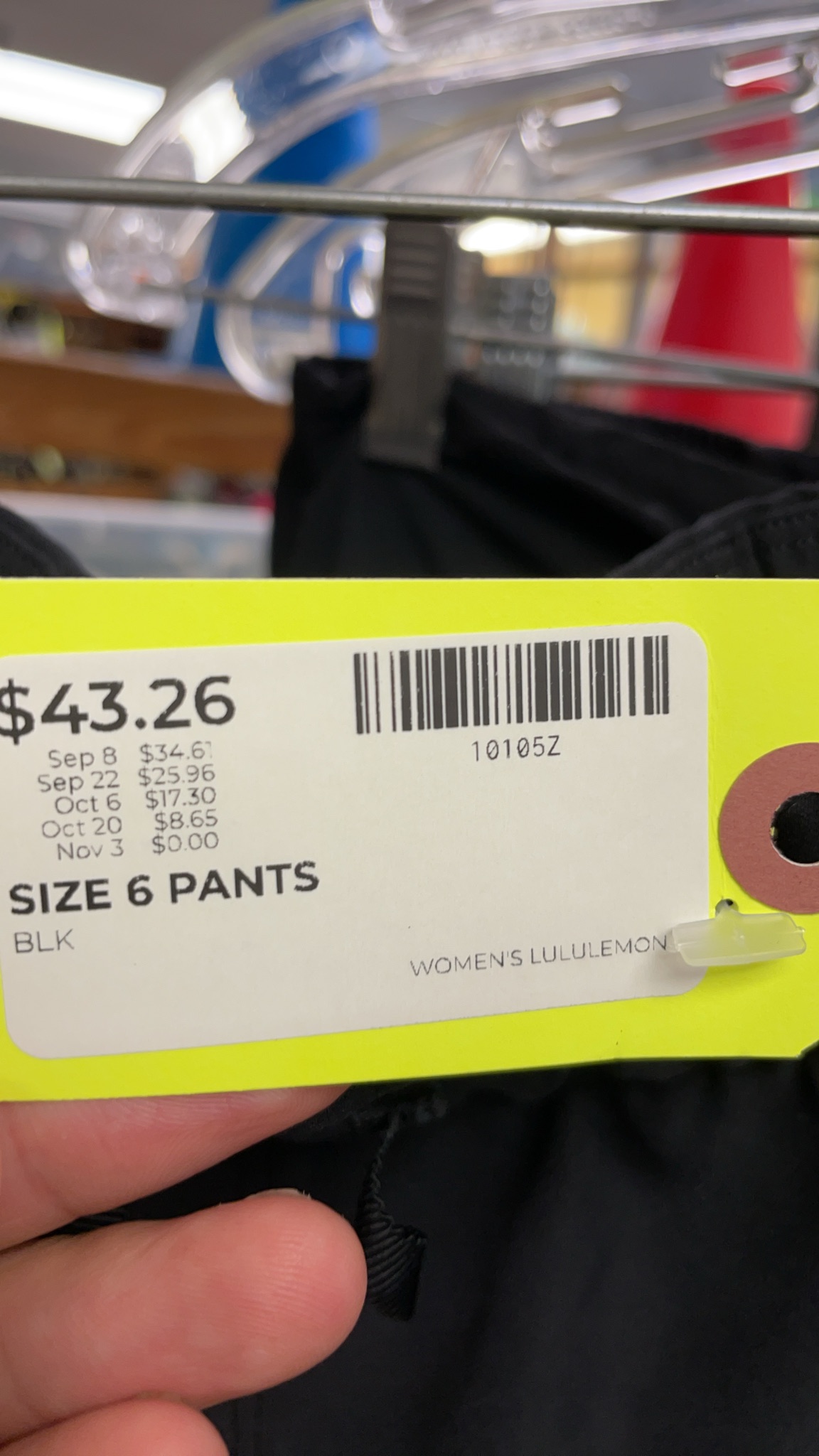 Lululemon Women's Size 6 Black Jogger Pants