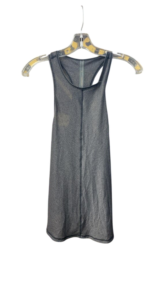 Lululemon Women's Tank Top - Size 4 - Black/Grey