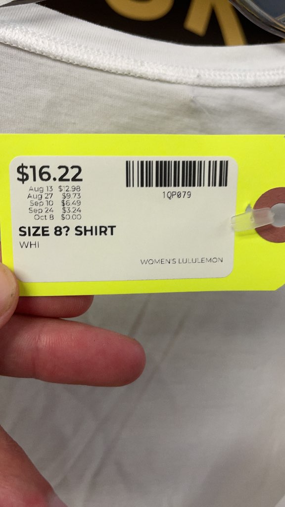 Lululemon Women's White Tie-Front V-Neck Shirt