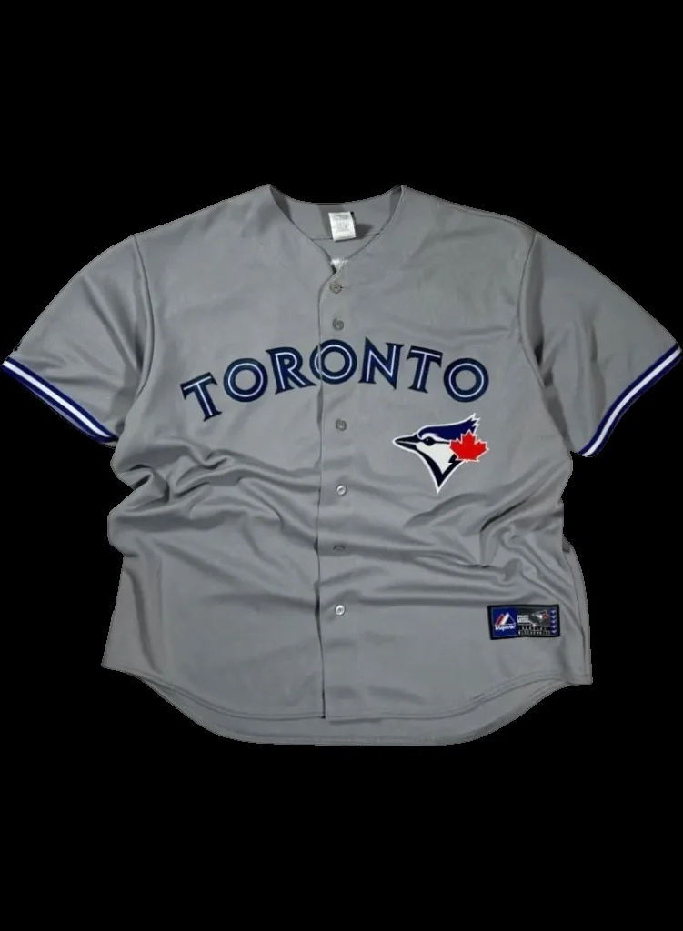 Majestic Toronto Blue Jays Jose Bautista #19 Road Jersey Excellent Condition - image 1
