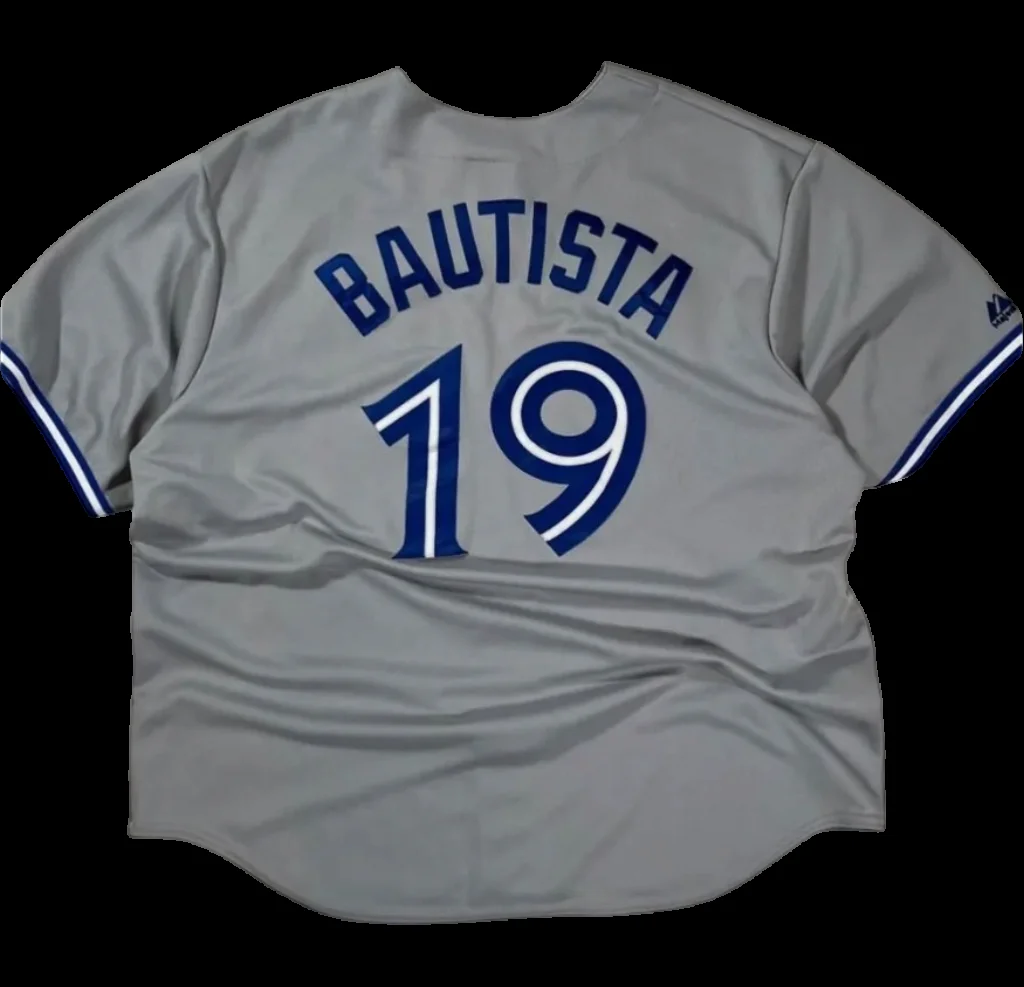 Majestic Toronto Blue Jays Jose Bautista #19 Road Jersey Excellent Condition - image 2