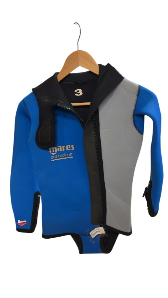 Mares Sea Explorer 5mm Hooded Wetsuit Jacket Used Size 3 - image 1