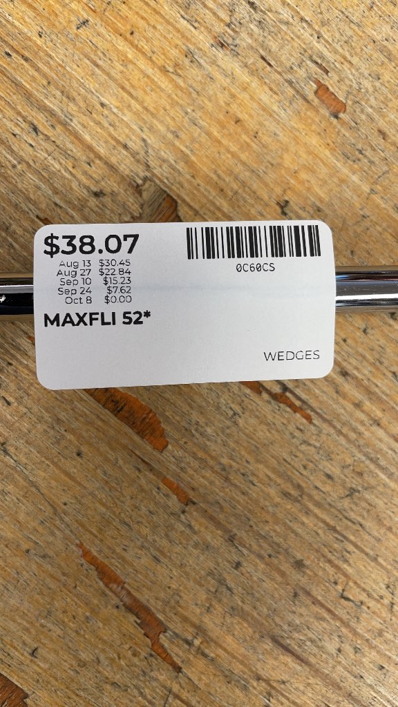 Maxfli Revolution 52* Wedge