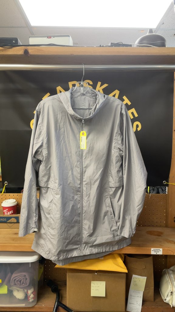 MEC Grey Rain Jacket - Size Large