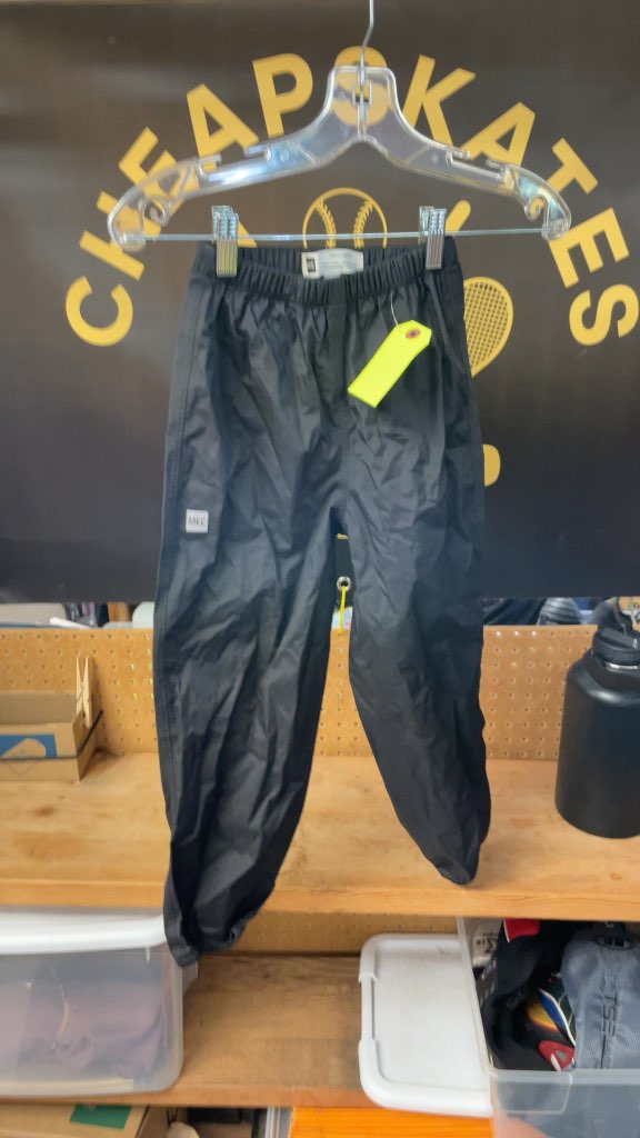 MEC Junior 6 Black Rain Pants