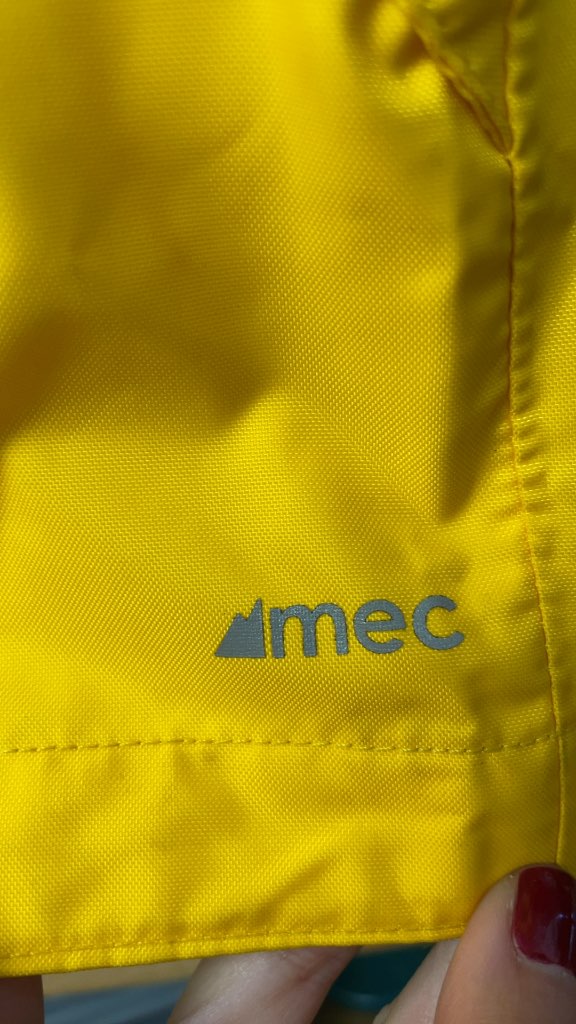 MEC Junior 8 Yellow Rain Jacket