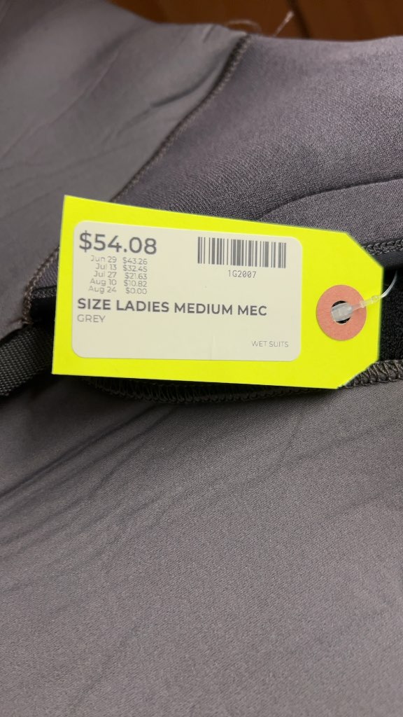 MEC Ladies Medium Shorty Wetsuit - Grey