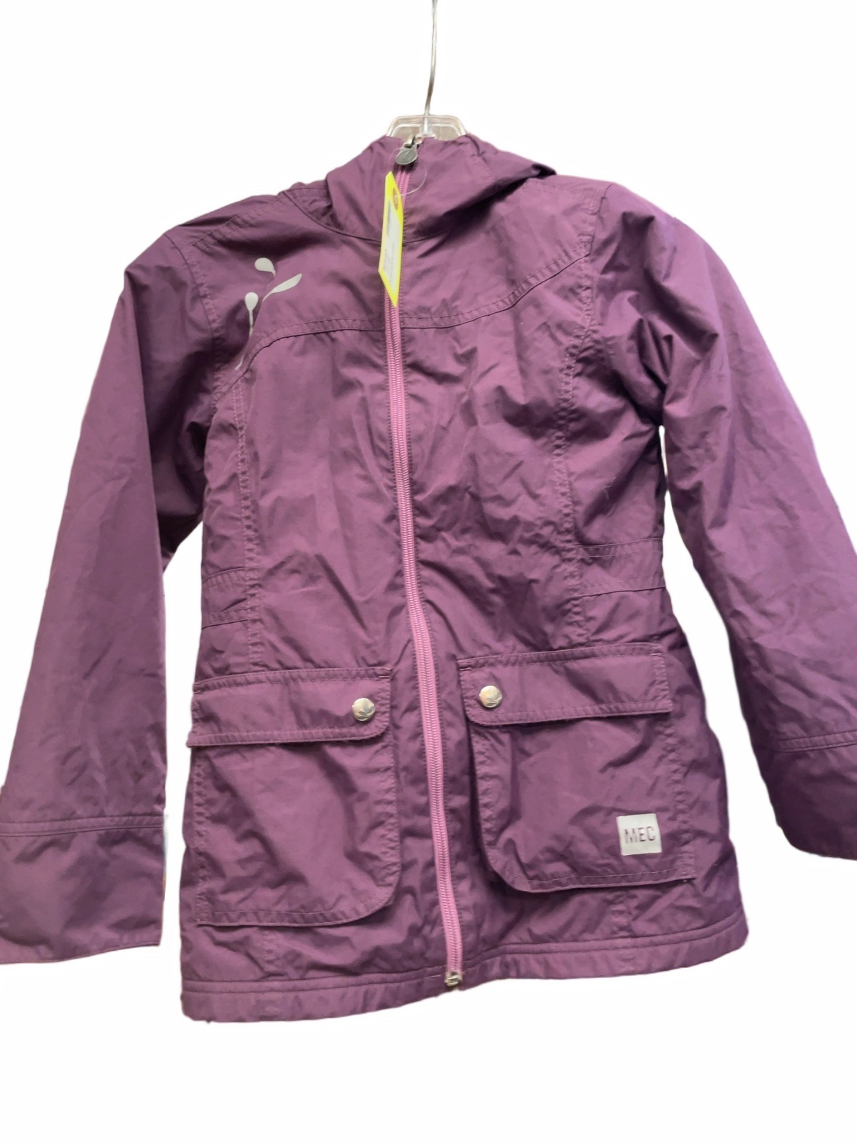 MEC Rain Jacket Junior 8/10 Purple Lined - image 1