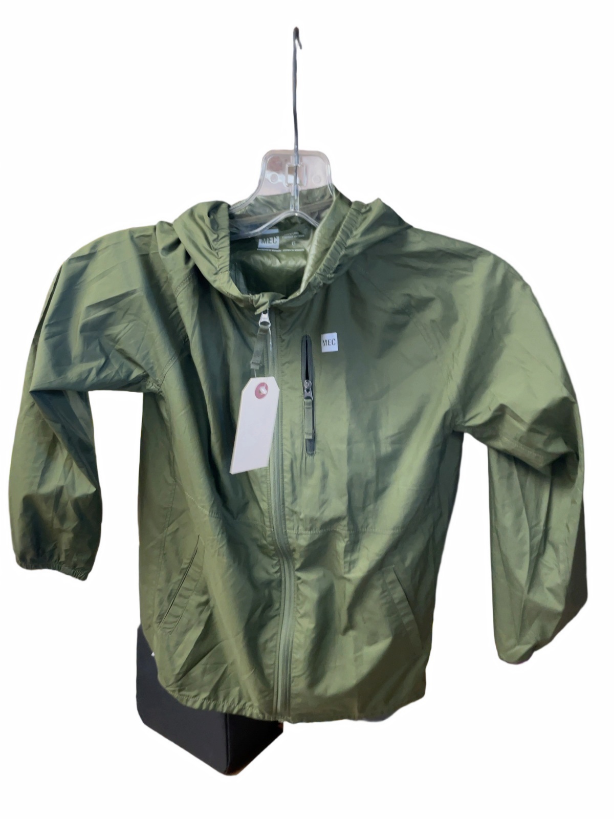 MEC Rain Jacket Size 6 Green - image 1