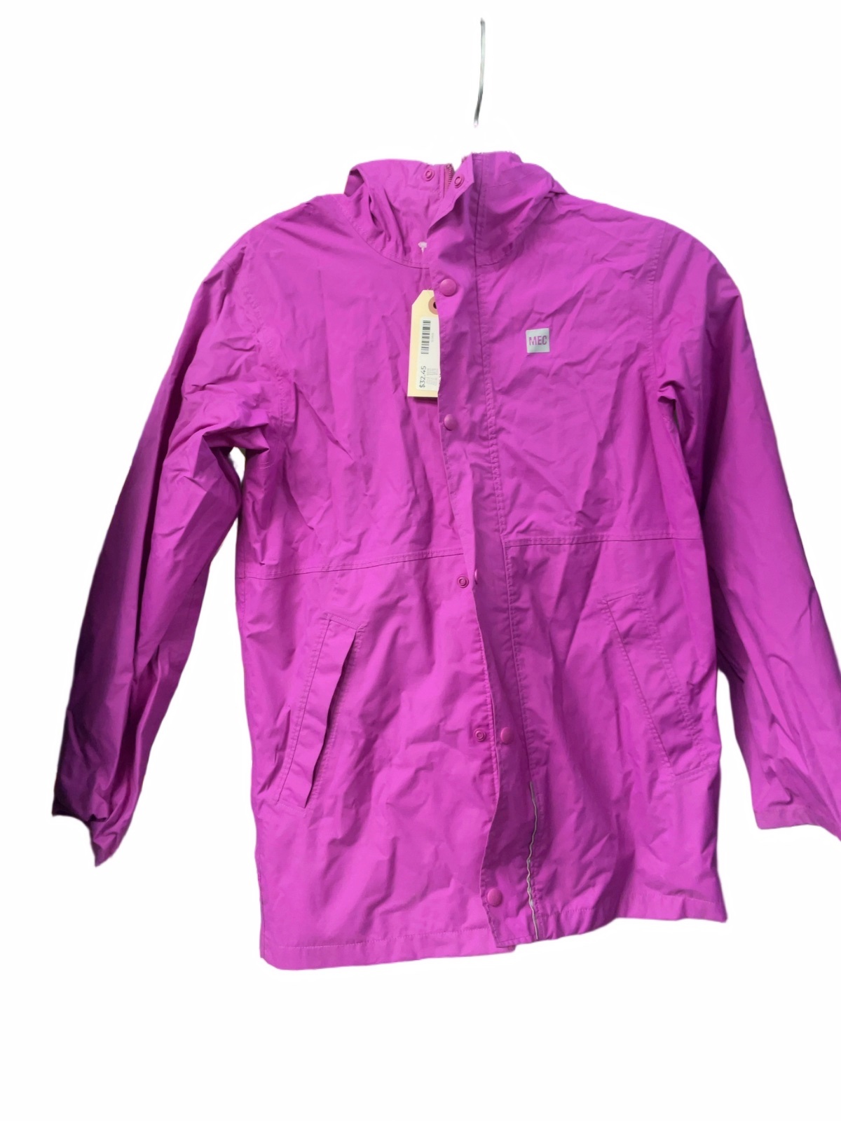 MEC Rain Jacket Size JR 10 Purple - image 1