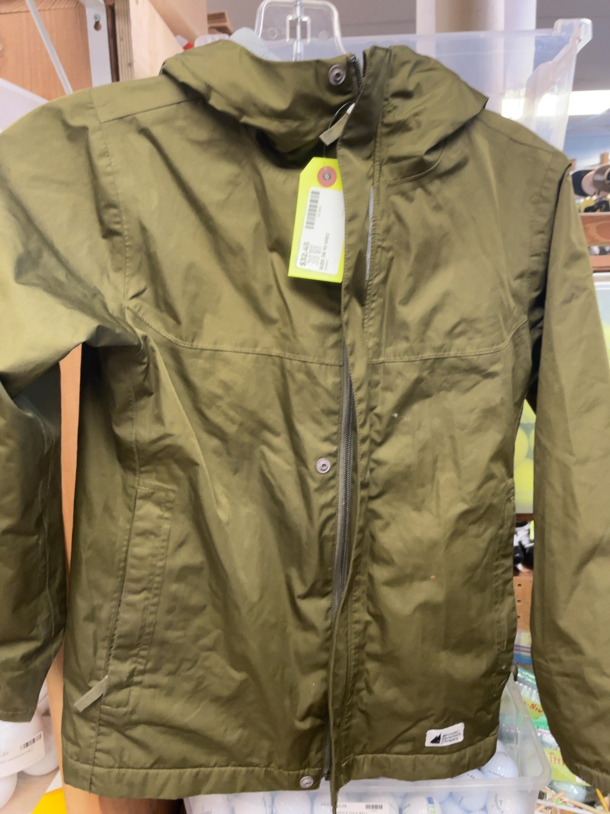 MEC Rain Jacket Youth 10 Green