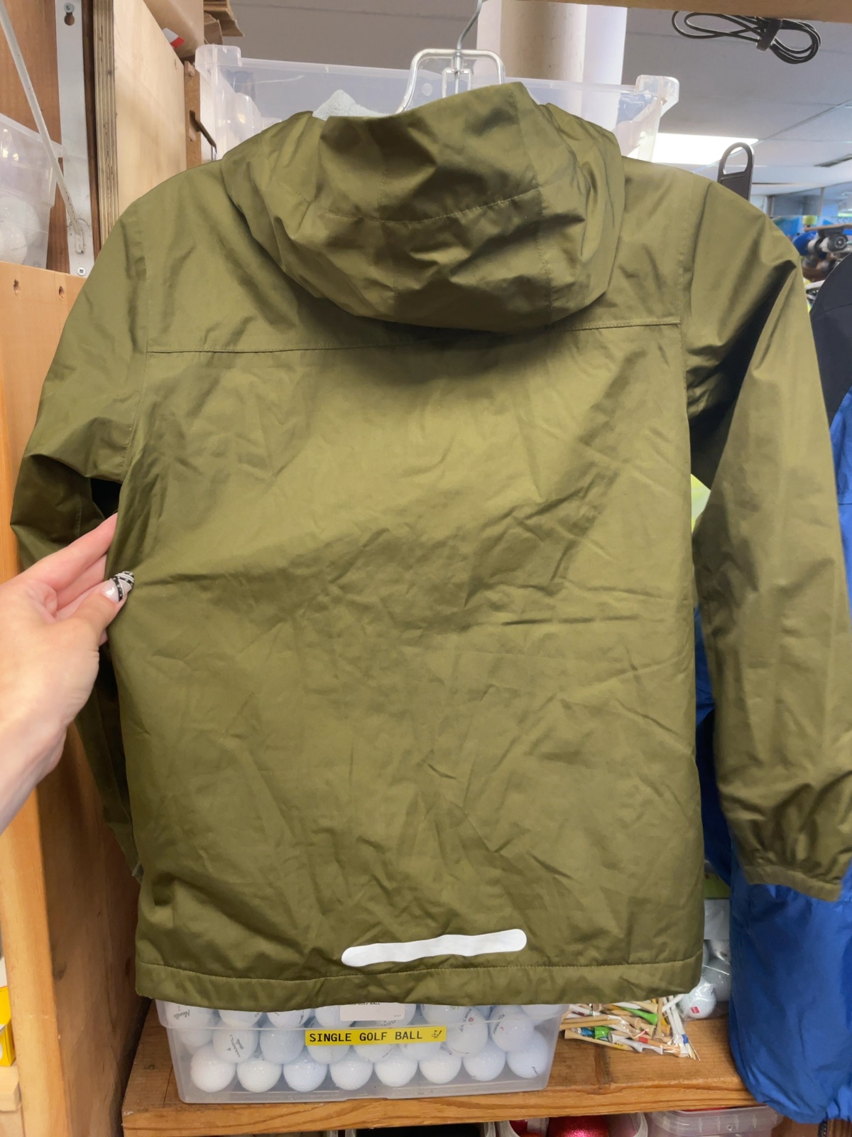 MEC Rain Jacket Youth 10 Green