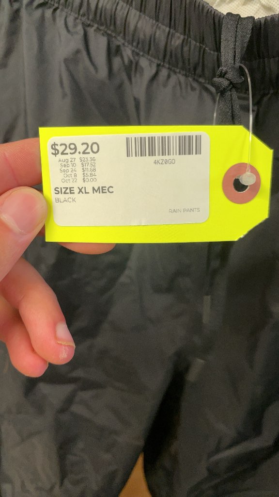 MEC Rain Pants