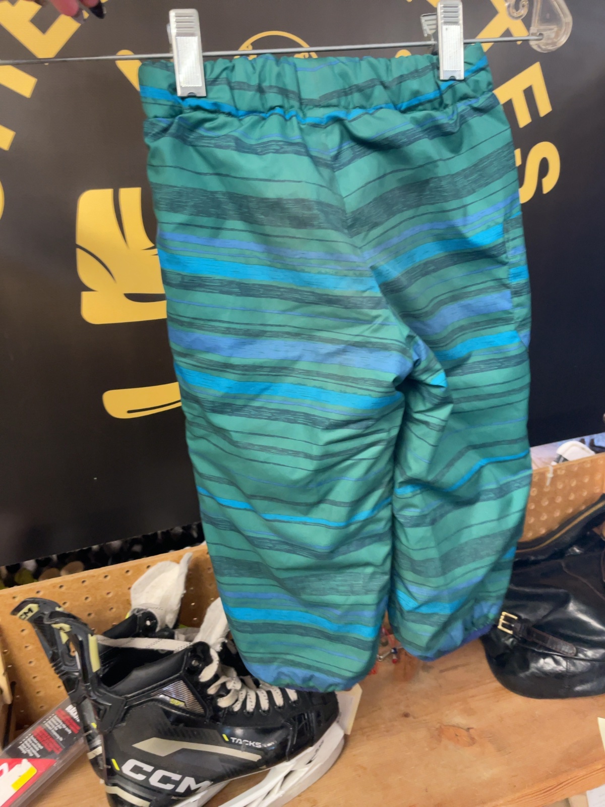 MEC Rain Pants 18 Month Green/Blue