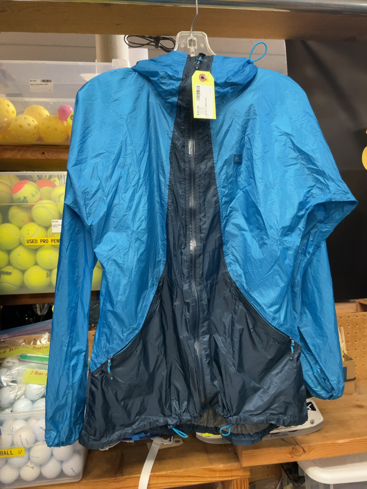 MEC Shell Jacket Ladies Large Blue