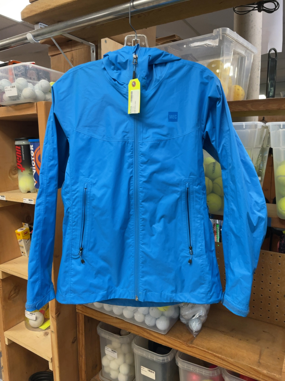MEC Women's Blue Rain Jacket - Size Small